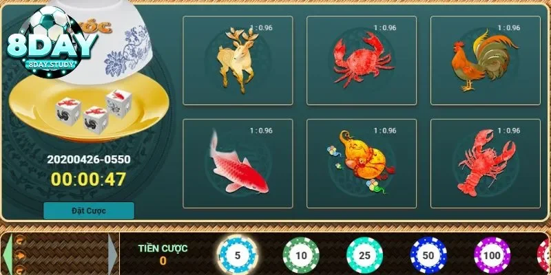 Hiểu rõ về trò chơi Bầu cua cá ăn tiền 8Day